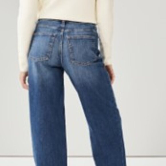 Joe Fresh Denim Jeans 5 pockets high rise wide leg sz 28 - Picture 10 of 14